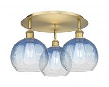 Innovations Lighting 516-3C-BB-G483-8SB - Brookhaven Globe - 3 Light - 20 inch - Brushed Brass - Semi-Flush Mount