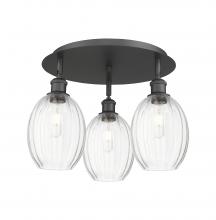Innovations Lighting 516-3C-BK-G459-6CL - Preston Bulb - 3 Light - 18 inch - Matte Black - Semi-Flush Mount