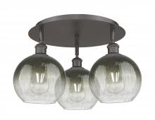 Innovations Lighting 516-3C-OB-G483-8SL - Brookhaven Globe - 3 Light - 20 inch - Oil Rubbed Bronze - Semi-Flush Mount