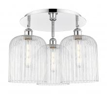 Innovations Lighting 516-3C-PC-G559-8CL - Bridal Veil - 3 Light - 17 inch - Polished Chrome - Semi-Flush Mount