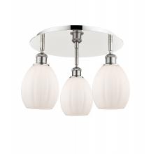 Innovations Lighting 516-3C-PN-G81 - Eaton - 3 Light - 17 inch - Polished Nickel - Semi-Flush Mount