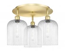 Innovations Lighting 516-3C-SG-G559-8CL - Bridal Veil - 3 Light - 17 inch - Satin Gold - Semi-Flush Mount