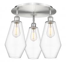 Innovations Lighting 516-3C-SN-G652-7 - Cindyrella - 3 Light - 19 inch - Satin Nickel - Semi-Flush Mount