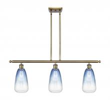 Innovations Lighting 516-3I-AB-G480-6SB - Brookhaven Almond - 3 Light - 36 inch - Antique Brass - Stem Hung - Island Light