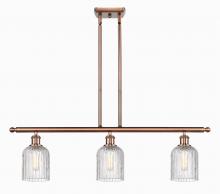 Innovations Lighting 516-3I-AC-G559-5CL - Bridal Veil - 3 Light - 36 inch - Antique Copper - Cord hung - Island Light