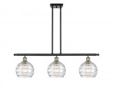 Innovations Lighting 516-3I-BAB-G1213-8 - Athens Deco Swirl - 3 Light - 36 inch - Black Antique Brass - Cord hung - Island Light