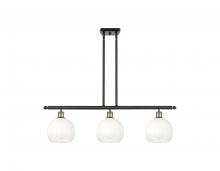 Innovations Lighting 516-3I-BAB-G483-8OP - Brookhaven Globe - 3 Light - 36 inch - Black Antique Brass - Stem Hung - Island Light