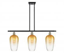Innovations Lighting 516-3I-BAB-G484-7AM - Brookhaven Flute - 3 Light - 36 inch - Black Antique Brass - Stem Hung - Island Light