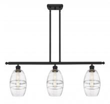 Innovations Lighting 516-3I-BK-G557-6CL - Vaz - 3 Light - 36 inch - Matte Black - Cord hung - Island Light