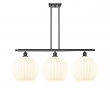 Innovations Lighting 516-3I-OB-G1217-12WV - White Venetian - 3 Light - 39 inch - Oil Rubbed Bronze - Stem Hung - Island Light