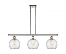 Innovations Lighting 516-3I-PN-G122-8CSN - Farmhouse Chicken Wire 3 Light Island Light