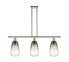 Innovations Lighting 516-3I-PN-G480-6SL - Brookhaven Almond - 3 Light - 36 inch - Polished Nickel - Stem Hung - Island Light