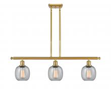 Innovations Lighting 516-3I-SG-G104 - Belfast - 3 Light - 36 inch - Satin Gold - Stem hung - Island Light
