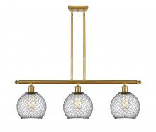 Innovations Lighting 516-3I-SG-G122-8CBK - Farmhouse Chicken Wire - 3 Light - 36 inch - Satin Gold - Cord hung - Island Light