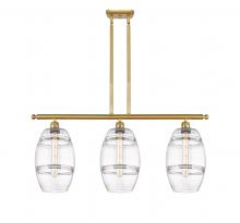 Innovations Lighting 516-3I-SG-G557-8CL - Vaz - 3 Light - 36 inch - Satin Gold - Cord hung - Island Light