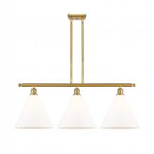 Innovations Lighting 516-3I-SG-GBC-121 - Berkshire - 3 Light - 39 inch - Satin Gold - Stem hung - Island Light