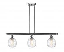 Innovations Lighting 516-3I-SN-G1013 - Belfast - 3 Light - 36 inch - Brushed Satin Nickel - Stem hung - Island Light