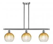 Innovations Lighting 516-3I-SN-G483-8AM - Brookhaven Globe - 3 Light - 36 inch - Brushed Satin Nickel - Stem Hung - Island Light