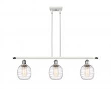 Innovations Lighting 516-3I-WPC-G1013 - Belfast - 3 Light - 36 inch - White Polished Chrome - Stem hung - Island Light
