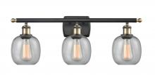 Innovations Lighting 516-3W-BAB-G104-LED - Belfast - 3 Light - 26 inch - Black Antique Brass - Bath Vanity Light
