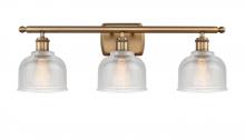 Innovations Lighting 516-3W-BB-G412 - Dayton - 3 Light - 26 inch - Brushed Brass - Bath Vanity Light
