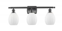 Innovations Lighting 516-3W-BK-G81 - Eaton - 3 Light - 26 inch - Matte Black - Bath Vanity Light