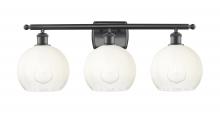 Innovations Lighting 516-3W-OB-G483-8OP - Brookhaven Globe - 3 Light - 28 inch - Oil Rubbed Bronze - Bath Vanity Light