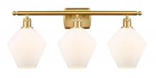 Innovations Lighting 516-3W-SG-G651-8 - Cindyrella - 3 Light - 28 inch - Satin Gold - Bath Vanity Light