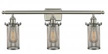 Innovations Lighting 516-3W-SN-220 - Bleecker 3 Light Bath Vanity Light