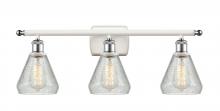 Innovations Lighting 516-3W-WPC-G275 - Conesus - 3 Light - 26 inch - White Polished Chrome - Bath Vanity Light