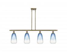 Innovations Lighting 516-4I-AB-G480-6SB - Brookhaven Almond - 4 Light - 48 inch - Antique Brass - Stem Hung - Island Light