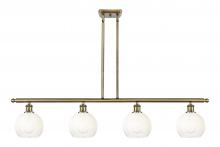 Innovations Lighting 516-4I-AB-G483-8OP - Brookhaven Globe - 4 Light - 48 inch - Antique Brass - Stem Hung - Island Light