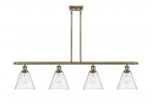 Innovations Lighting 516-4I-AB-GBC-84 - Berkshire - 4 Light - 48 inch - Antique Brass - Stem hung - Island Light