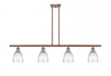Innovations Lighting 516-4I-AC-G442 - Brookfield - 4 Light - 48 inch - Antique Copper - Stem hung - Island Light