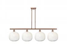 Innovations Lighting 516-4I-AC-G481-10OP - Brookhaven Sphere - 4 Light - 49 inch - Antique Copper - Stem Hung - Island Light