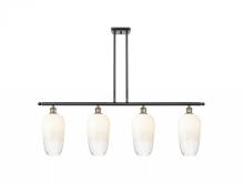 Innovations Lighting 516-4I-BAB-G484-7OP - Brookhaven Flute - 4 Light - 48 inch - Black Antique Brass - Stem Hung - Island Light
