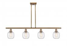 Innovations Lighting 516-4I-BB-G1013 - Belfast - 4 Light - 48 inch - Brushed Brass - Stem hung - Island Light
