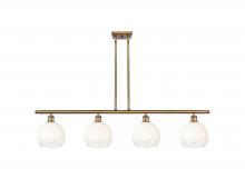 Innovations Lighting 516-4I-BB-G483-8OP - Brookhaven Globe - 4 Light - 48 inch - Brushed Brass - Stem Hung - Island Light