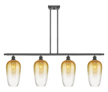 Innovations Lighting 516-4I-OB-G484-7AM - Brookhaven Flute - 4 Light - 48 inch - Oil Rubbed Bronze - Stem Hung - Island Light