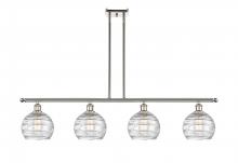 Innovations Lighting 516-4I-PN-G1213-8 - Athens Deco Swirl - 4 Light - 48 inch - Polished Nickel - Cord hung - Island Light