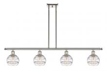 Innovations Lighting 516-4I-PN-G556-6CL - Rochester - 4 Light - 48 inch - Polished Nickel - Stem hung - Island Light