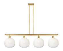 Innovations Lighting 516-4I-SG-G481-10OP - Brookhaven Sphere - 4 Light - 49 inch - Satin Gold - Stem Hung - Island Light