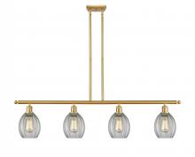 Innovations Lighting 516-4I-SG-G82 - Eaton - 4 Light - 48 inch - Satin Gold - Stem hung - Island Light