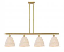 Innovations Lighting 516-4I-SG-NBD-9-NAT - Bristol Natural - 4 Light - 48 inch - Satin Gold - Cord hung - Island Light