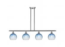 Innovations Lighting 516-4I-SN-G483-8SB - Brookhaven Globe - 4 Light - 48 inch - Brushed Satin Nickel - Stem Hung - Island Light