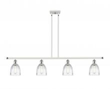 Innovations Lighting 516-4I-WPC-G442 - Brookfield - 4 Light - 48 inch - White Polished Chrome - Stem hung - Island Light