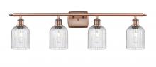 Innovations Lighting 516-4W-AC-G559-5SDY - Bridal Veil - 4 Light - 35 inch - Antique Copper - Bath Vanity Light