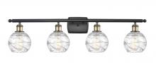 Innovations Lighting 516-4W-BAB-G1213-6 - Athens Deco Swirl - 4 Light - 36 inch - Black Antique Brass - Bath Vanity Light