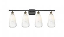 Innovations Lighting 516-4W-BAB-G480-6OP - Brookhaven Almond - 4 Light - 36 inch - Black Antique Brass - Bath Vanity Light