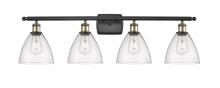 Innovations Lighting 516-4W-BAB-GBD-754 - Bristol - 4 Light - 38 inch - Black Antique Brass - Bath Vanity Light